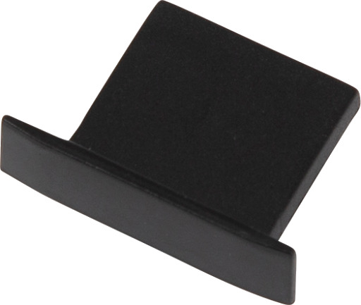 Ansell Lighting endestykke uten hull 15x20 mm svart