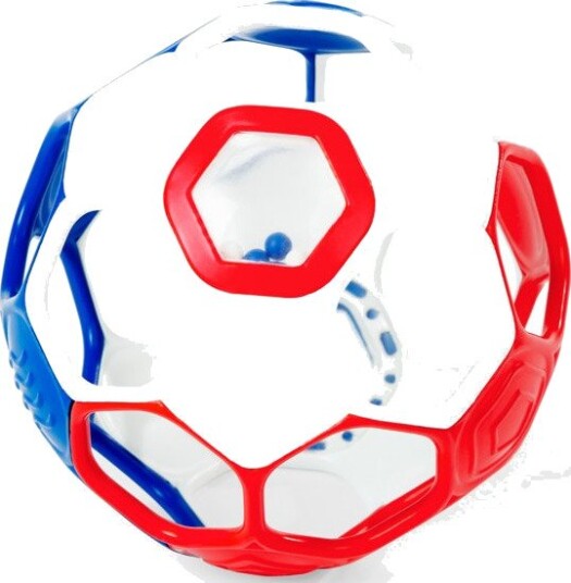 Oball Fotballrangle Babyleke - Rød, Hvit, Blå