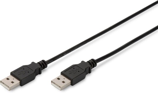 Digitus USB 2.0 Kabel 1.8 m F-F Strømkabel Svart Digitus USB 2.0 Kabel 1.8 m F-F Strømkabel Svart