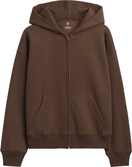 GAP Kids Vintagesoft Relaxed Zip Hoodie Brown 152/158 GAP Kids Vintagesoft Relaxed Zip Hoodie Brown 152/158