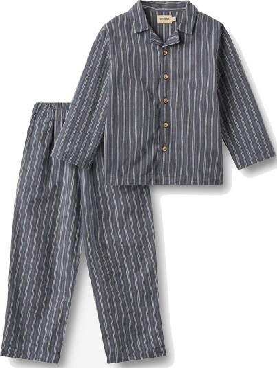 Wheat Pyjamas Madison BLUE HOLIDAY STRIPE 128
