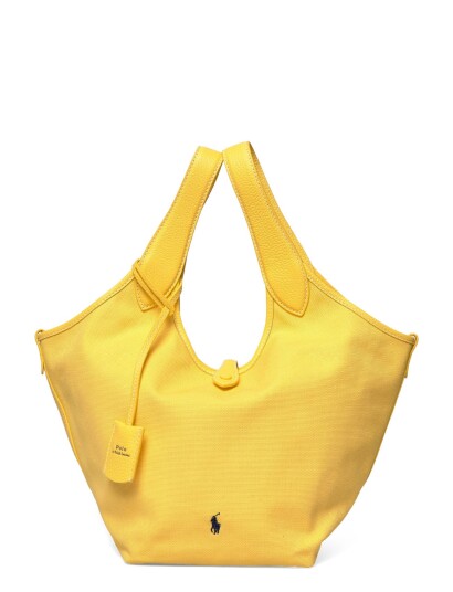 Polo Ralph Lauren Polo Play Canvas Tote   Yellow   ONE SIZE