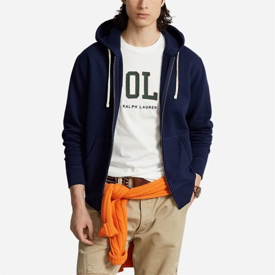The R.L. Fleece Hoodie Cruise Navy The R.L. Fleece Hoodie Cruise Navy