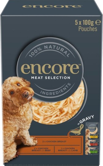 Encore Våtfôr Dog Gravy Pouch Mix Kjøttutvalg 3 Sorter 20 X 100 G Encore Våtfôr Dog Gravy Pouch Mix Kjøttutvalg 3 Sorter 20 X 100 G