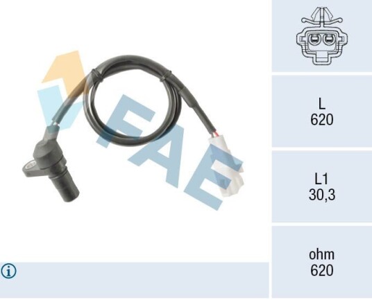Sensor, hastighet / turtall FAE 79525