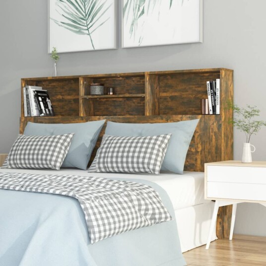 vidaXL Sengegavlskap røkt eik 160x19x103,5 cm vidaXL Sengegavlskap røkt eik 160x19x103,5 cm