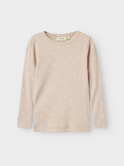 Lil- Atelier Gago Long Sleeve Slim Top Grå 104