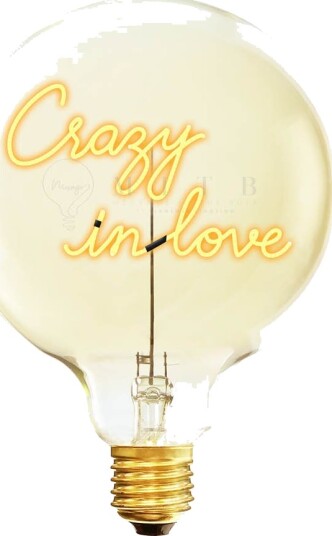 Elements Lighting MITB lyspære LED 17 cm Crazy In Love ravfarget Elements Lighting MITB lyspære LED 17 cm Crazy In Love ravfarget