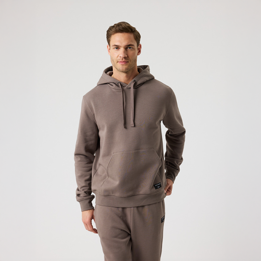 Björn Borg Centre Hettegenser Brun Grey M Björn Borg Centre Hettegenser Brun Grey M
