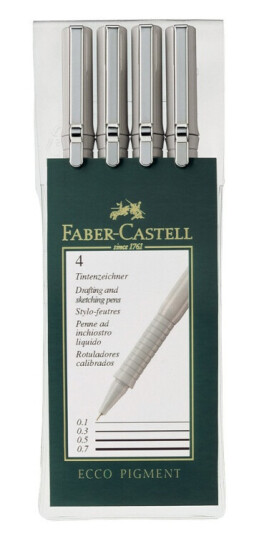 Faber-Castell Ecco Pigment 4-set