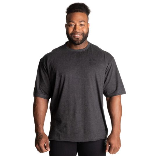 BETTER BODIES MEN Better Bodies Union Iron T-Shirt, mørk grå t-skjorte OUTLET