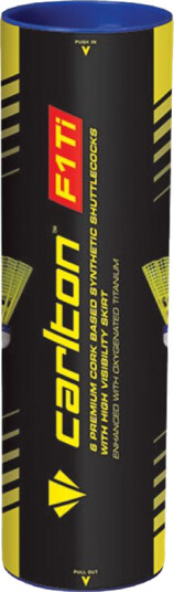 Carlton F1 Ti Yellow/Cork, Badmintonballer