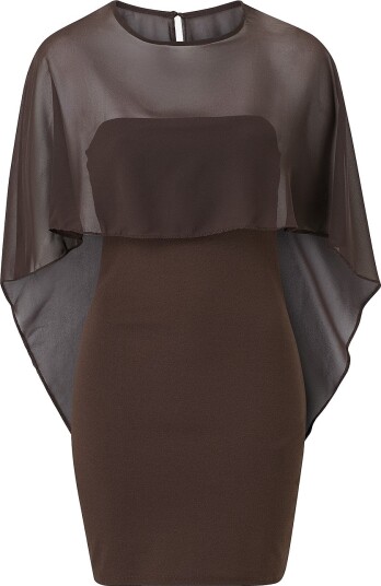 Gina Tricot Kjole Cape Tube Dress Brun