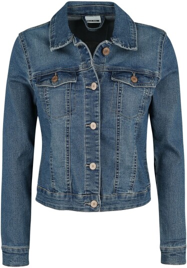 Noisy May Dongerijakke - NMDebra Denim Jacket - XS til XXL - Damer - blå