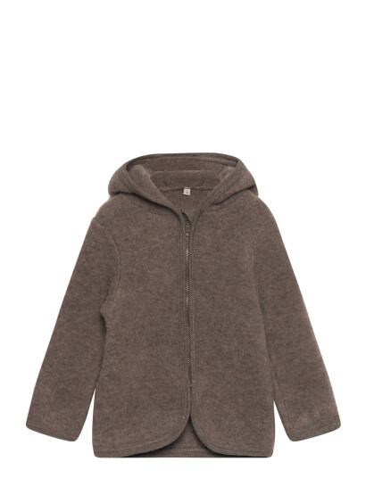 Huttelihut Jacket Ears Wool Fleece Brown 110