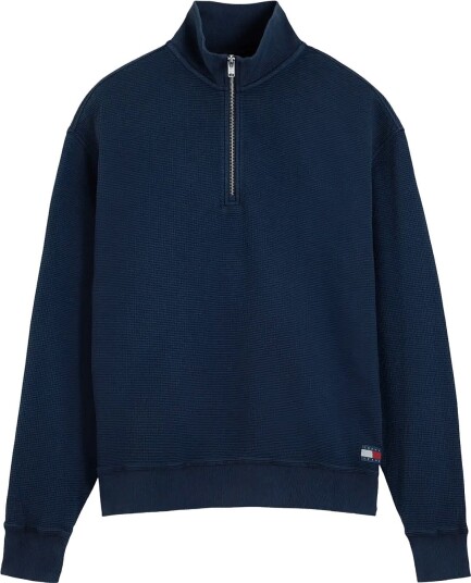 Tommy Jeans Tjm Rlx Washed Waffle Qz Navy XL