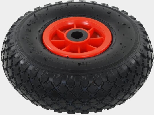  Sekketralle hjul 2 stk gummi 3,00-4 (245x82) 142969