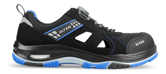 Elten Ian XXTP Pro BOA Blue Air Safety Shoes S1P SRC Black 1 Par SKI-721341-Svart 45