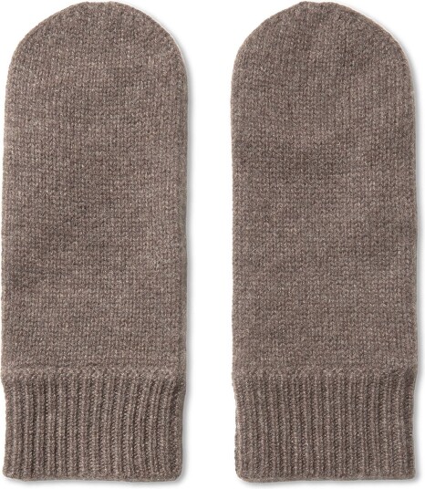 Davida Cashmere Mittens - CACAO - One Size