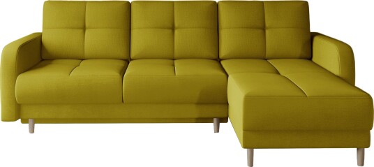 Saimon Sovesofa m. Divan med Oppbevaring 3 seter Gul Saimon Sovesofa m. Divan med Oppbevaring 3 seter Gul
