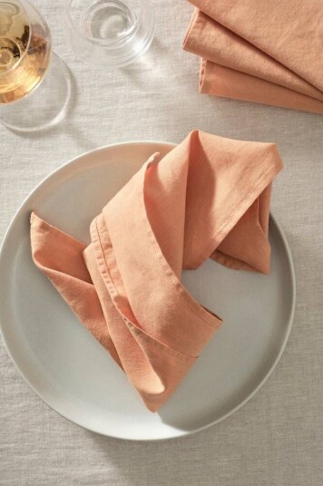 KIT serviett 4 pk Terrakotta oransje