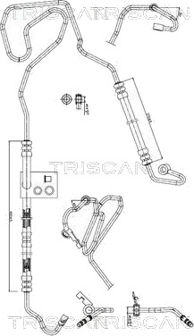 Hydraulikkslange, styring TRISCAN 8516 29071