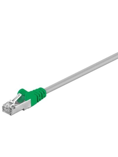 Goobay Cat 5e Krysskoblingskabel 1m F/UTP Grå - Nettverkskabel