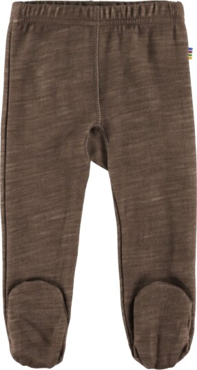 Joha Leggings m. Fot Ull Mørkebrun Joha 70 Leggings Ull