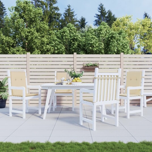 vidaXL Hage stolputer 4 stk. Beige 100 x 50 x 3 cm