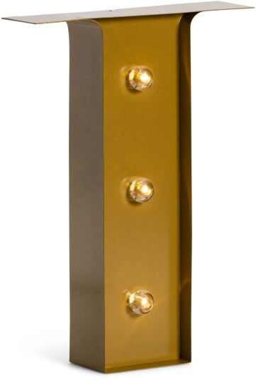 Petite Déco Bokstavlampe T Gull
