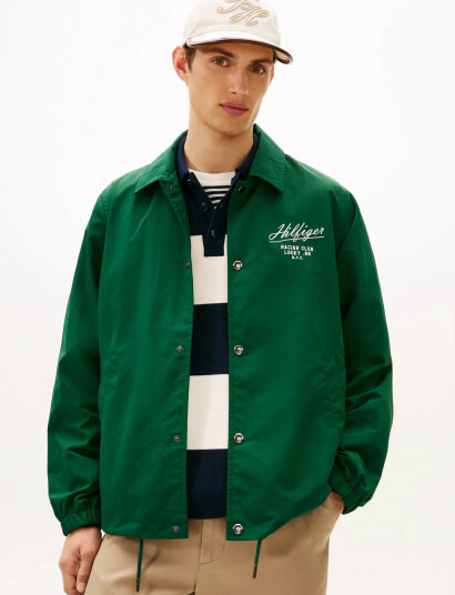 Tommy Hilfiger Racing Coach Jacket - Green - XXL