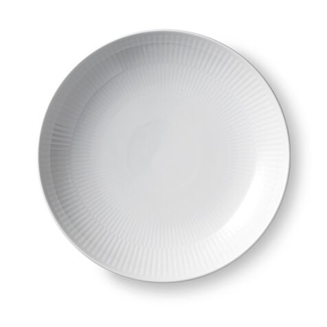 Royal Copenhagen White Fluted modern tallerken Ø 20 cm