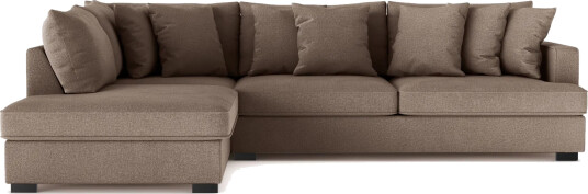 Rossita 4 seters Venstrevendt L formet Dyp Sjeselongsofa i Stoff Brun Rossita 4 seters Venstrevendt L formet Dyp Sjeselongsofa i Stoff Brun