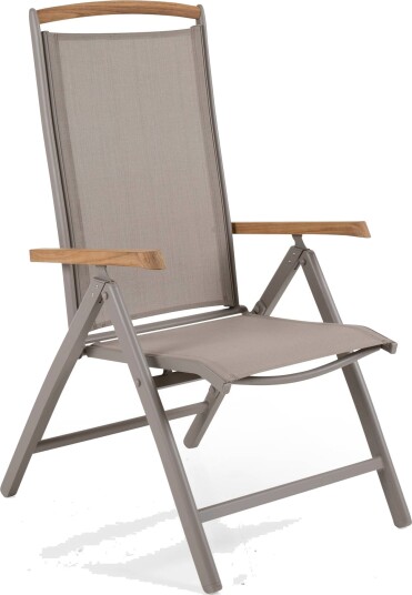Brafab Andy posisjonsstol Khaki/khaki Teak armlen Beige