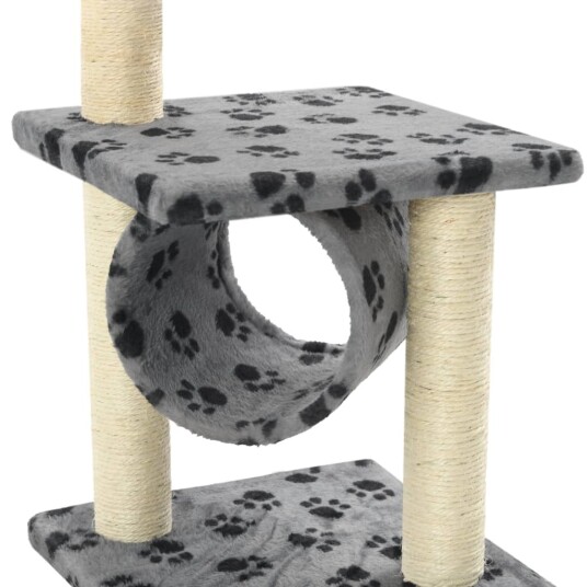 Vidaxl Kloretre Med Klorestolper I Sisal 65 cm Poteavtrykk GrÄ Vidaxl Kloretre Med Klorestolper I Sisal 65 cm Poteavtrykk GrÄ