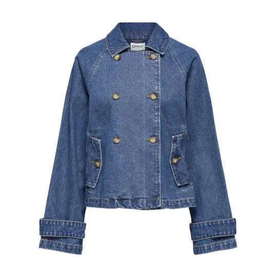 ONLY Onlapril Short Dnm Trench Medium Blue Denim XL