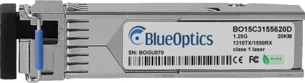 Blueoptics Ie-Sfp-1Ge-Sm-10-Bidi-Tx1310-Bo Fiber Optisk Sfp Lc 20000 M 1310 Nm 1550 Nm Blueoptics Ie-Sfp-1Ge-Sm-10-Bidi-Tx1310-Bo Fiber Optisk Sfp Lc 20000 M 1310 Nm 1550 Nm