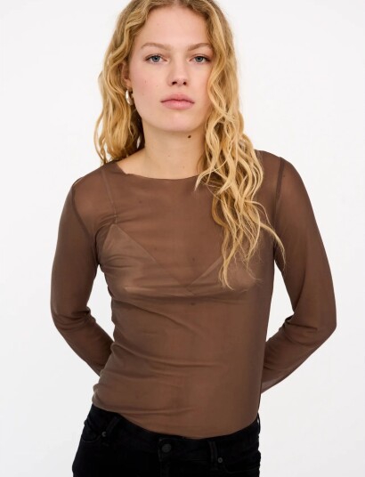 IVY Copenhagen Ivy Toulle L/S Top Brown 34 IVY Copenhagen Ivy Toulle L/S Top Brown 34