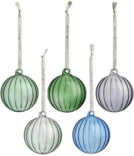 Hadeland Glassverk Julekule Grønnklang 5pk -