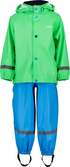 Didriksons Kids' Slaskeman Set 2 Frog Green 90, Frog Green Didriksons Kids' Slaskeman Set 2 Frog Green 90, Frog Green