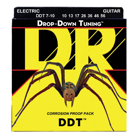 DR Strings DDT710 Drop-Down Tuning 010-056 7 string medium