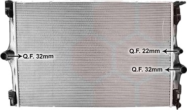 VAN WEZEL 30012716 Radiator motorkjøling