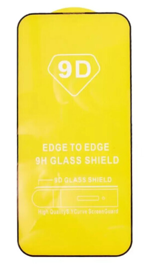 INCOVER iPhone 15 Skjermbeskytter i Glass - Full-fit - Svart Kant