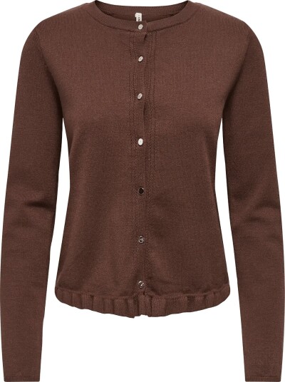 ONLY Onlcinderel Ls O Neck Frill Cardi Cc Knt Brown M ONLY Onlcinderel Ls O Neck Frill Cardi Cc Knt Brown M