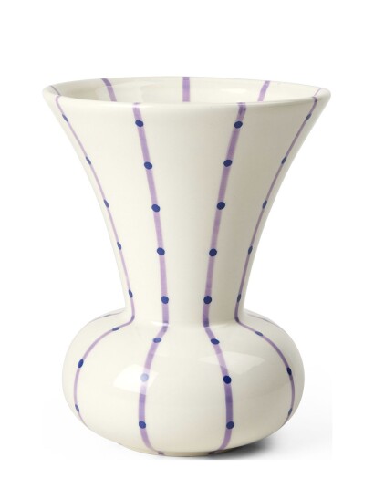 Kähler Signature Vase H15 Lilla Cream Kähler PURPLE H15CM