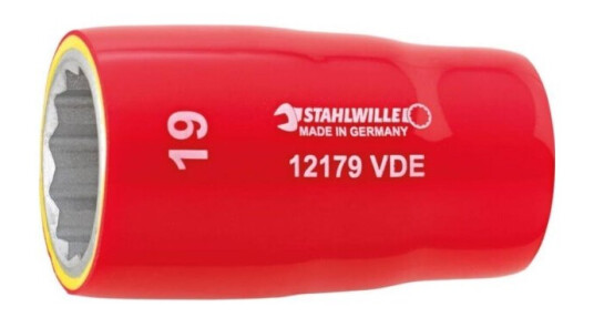 Stahlwille 12179 Vde-17 03370017 Dobbelt Sekskant Topnøgleindsats 17 Mm 1/2 (12,5 Mm)