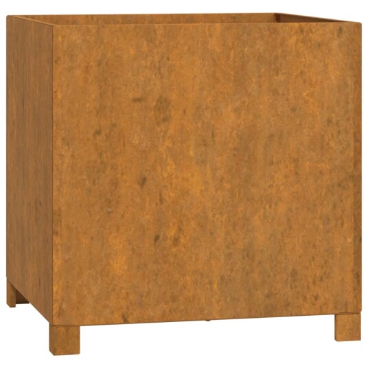 vidaXL Plantekasser med ben 2 stk rust 49x47x50 cm cortenstål