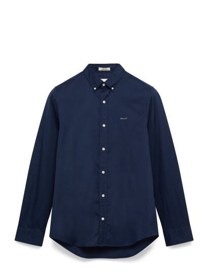 GANT Slim Pinpoint Oxford Shirt - Navy - XXL GANT Slim Pinpoint Oxford Shirt - Navy - XXL