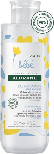 Klorane Baby Cleansing Cream Cold Cream 500 Ml For Dry And Very Dry Skin