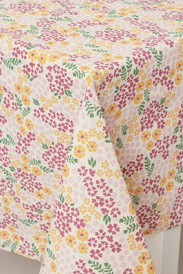 Bordduk 140x240 Alices blomstereng Rosa Rosa